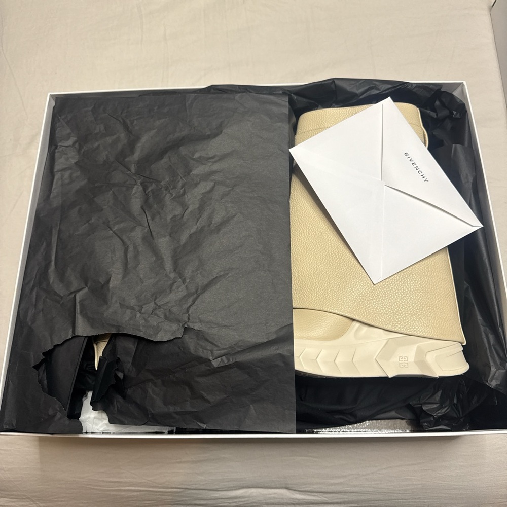 Givenchy Cream Leather Clutch